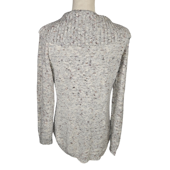 Db Established 1962 Textured Mulitcolor Flek Cowl Neck Sweater, Grey, Medium - Picture 4 of 10